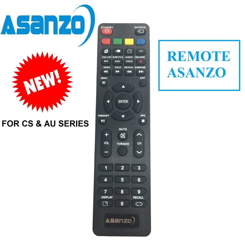 Remote Điều khiển TIVI ASANZO Internet loại ngắn - Bh đổi mới