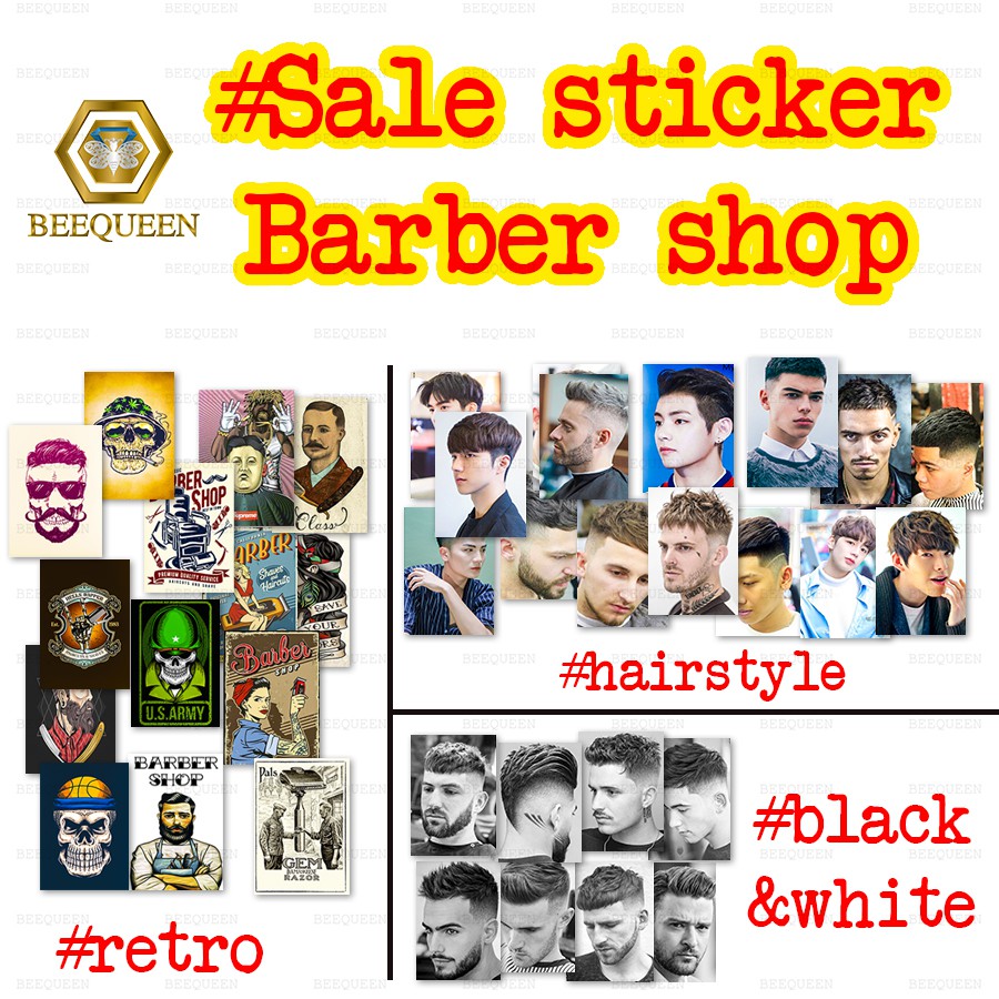[Deal] Combo Siêu Rẻ 50 -150 Sticker Barber Shop Cực Hot