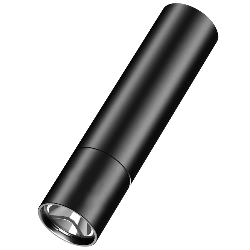 Đèn pin mini di động chống lóa công suất lớn dùng cắm trại ngoài trời màu đen/bạc/vàng hồng