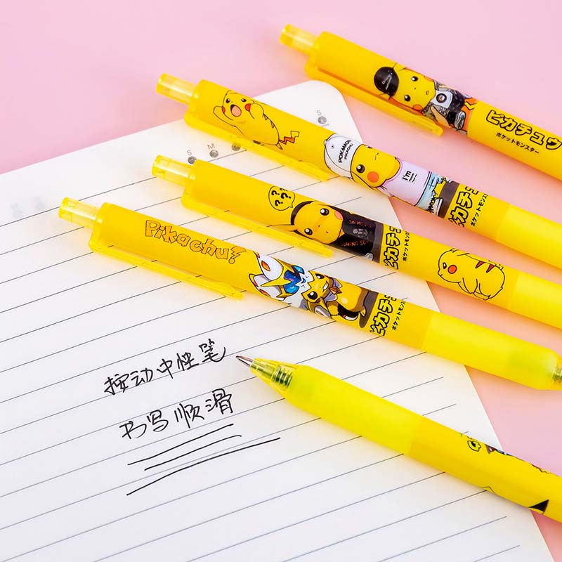 Bút bi mực đen ngòi 0.5mm thiết kế hoạt hình đơn giản dễ thương