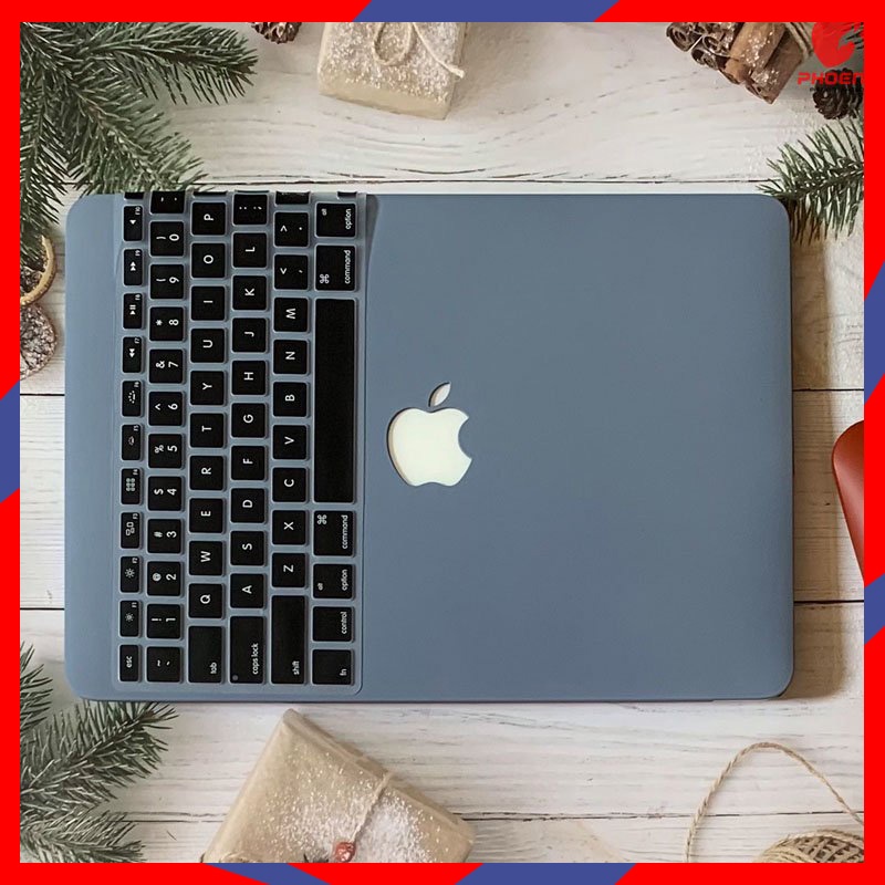 [Sale] Combo 5in1 ốp lưng + phủ phím cho Macbook màu xám (Kèm quà tặng ấn tượng)