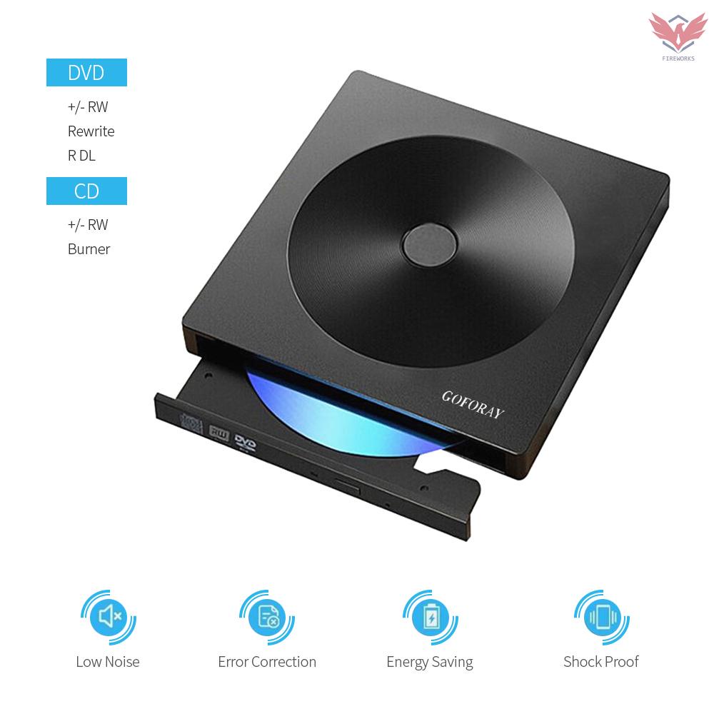 Đầu Đọc Đĩa Dvd Cd-Rw Dvd-Rw Cd Dvd Rom Cổng Usb 3.0 Type-C Cho Windows / Mac Os | BigBuy360 - bigbuy360.vn