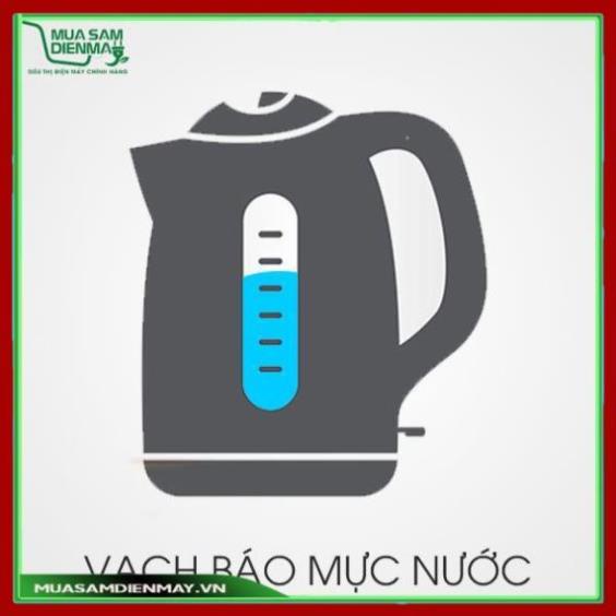 Ấm siêu tốc Sharp EKJ-17VSS-ST 1.7 lít Hàng chính hãng, nấu nước nhanh, thiết kế sang trọng