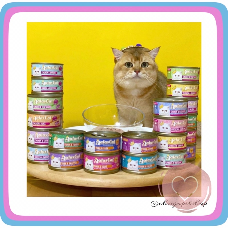 ✅SALE DỌN KHO🔥GIÁ SỈ Thùng 24lon pate AATAS cho mèo (mix vị) date xa vời vợi - CHUGA PETSHOP