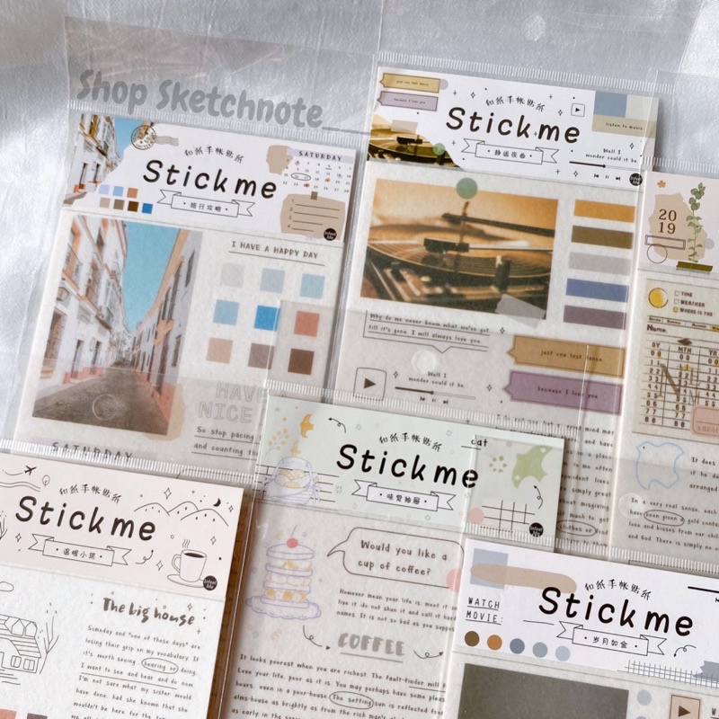 Sticker hình và chữ trang trí ST071