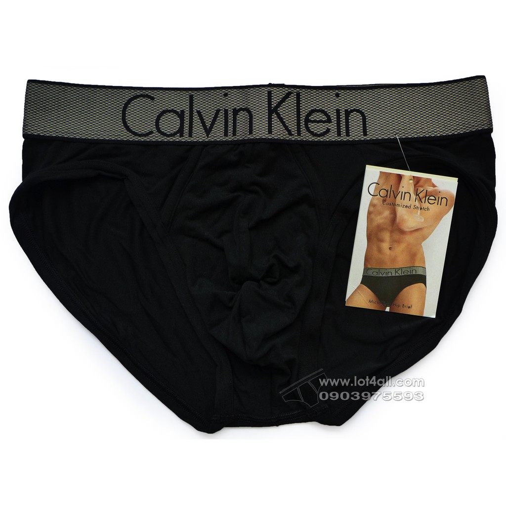 [AUT.] Quần lót nam Calvin Klein NB1294 Customized Stretch Hip Brief Black