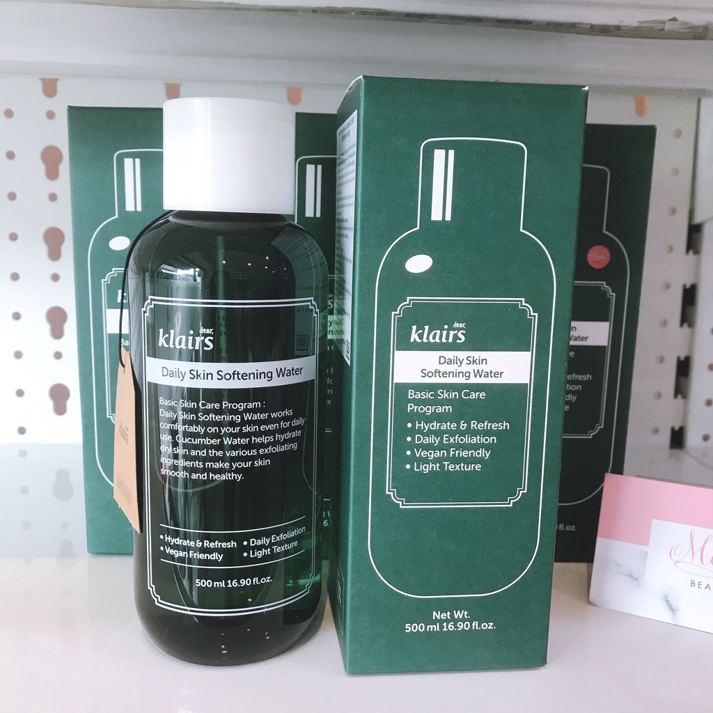 Nước Hoa Hồng Dear Klairs Daily Skin Softening/Hydrating Water 500ml