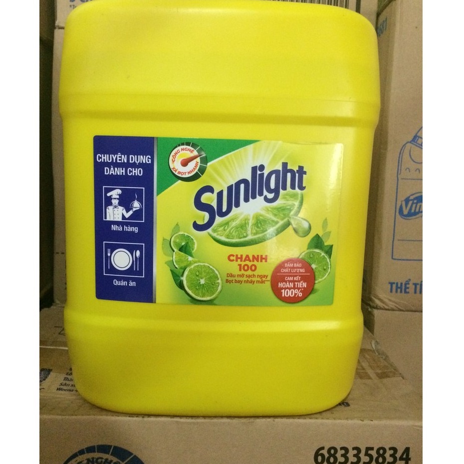 NƯỚC RỬA CHÉN SUNLIGHT 9.5KG - Can nhựa lớn siêu tiết kiệm