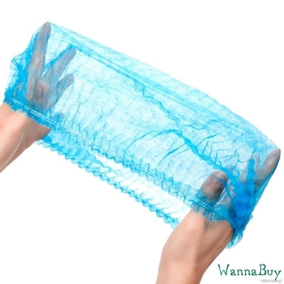 Bộ 50 nón đội đầu co giãn bằng nhựa pe sử dụng một lần cho nhà bếp / phòng khách