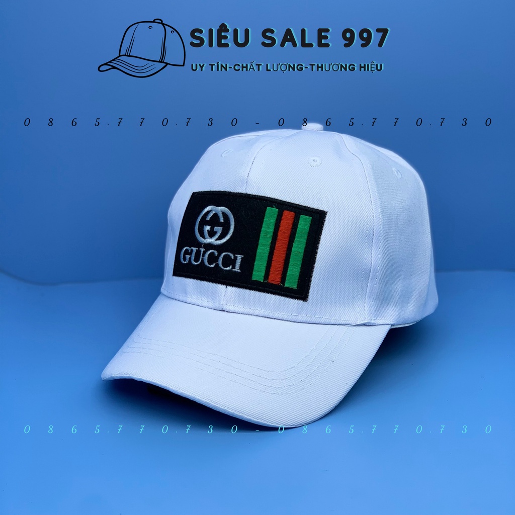 Nón Kết Logo G Chất Kaki lót cotton Form Chuẩn, Thời Trang Nam Nữ