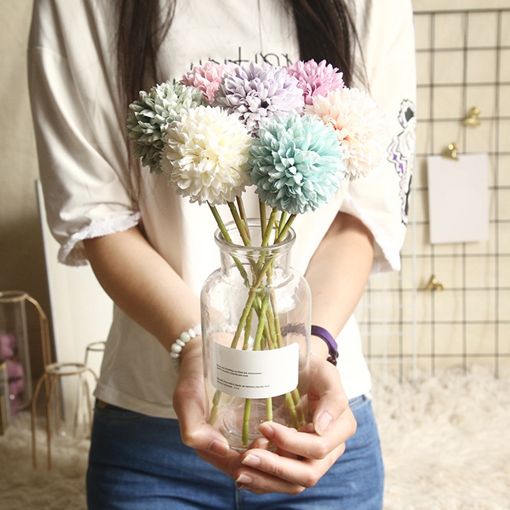 Hoa bồ công anh nhân tạo trang trí tiệc cưới diy