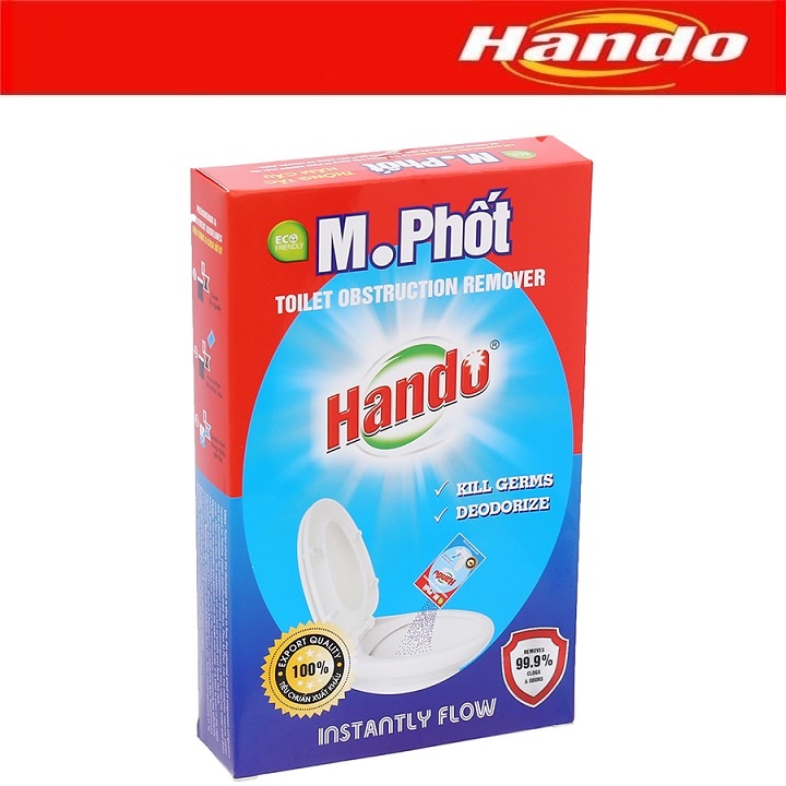 Hộp bột thông tắc khử mùi hầm cầu M. phốt Hando 250g