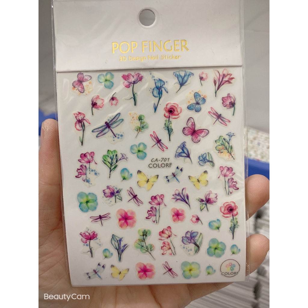 Sticker buom  trang trí nail
