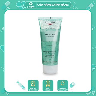 Eucerin Pro ACNE Solution Scrub, gel tẩy da chết da mụn