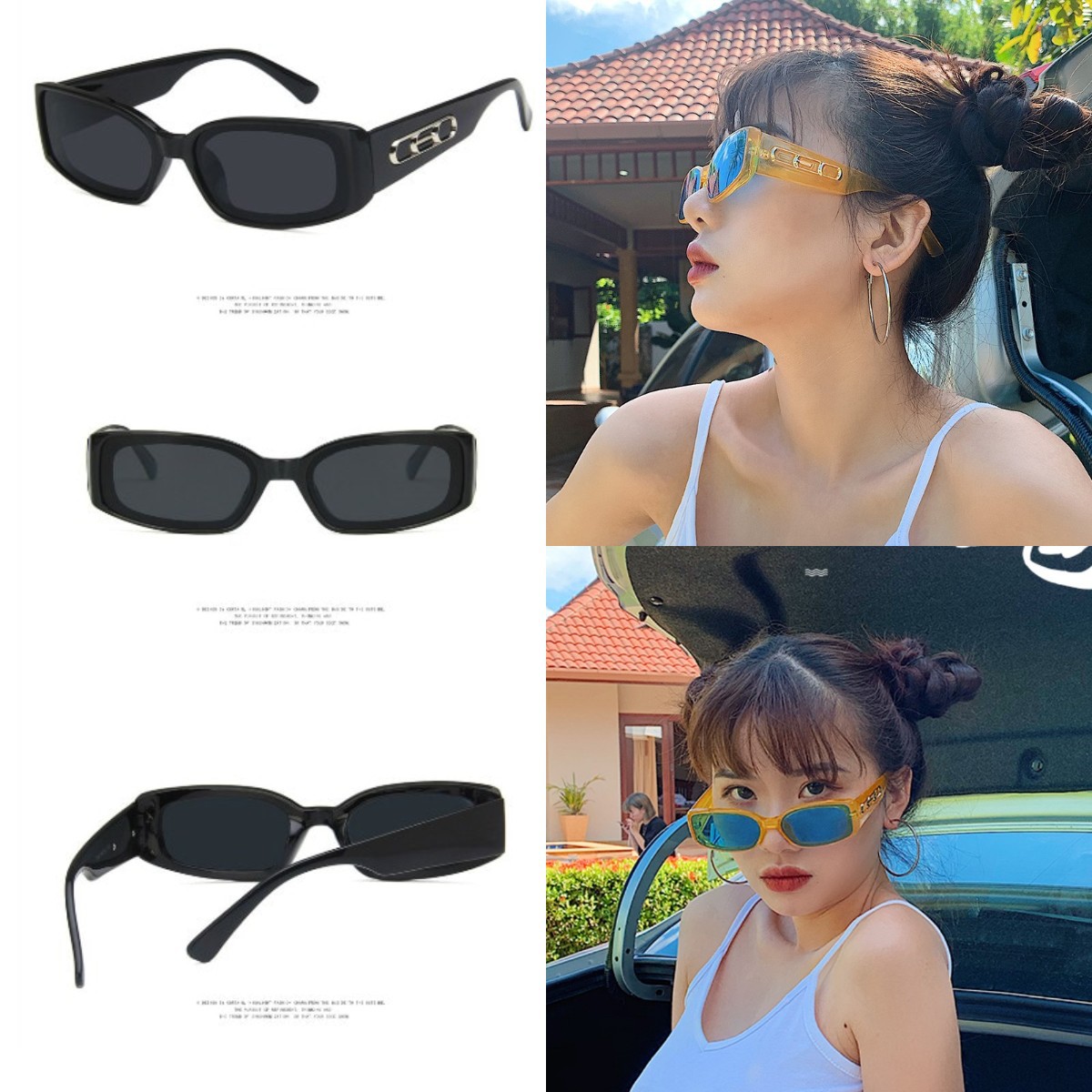 Kính Mát Gọng Nhỏ Phong Cách Hàn Quốc Cho Nam