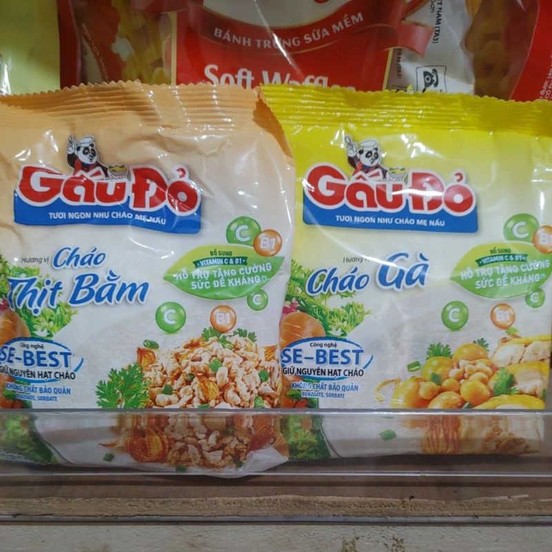 Cháo Gấu đỏ Thịt Bằm/Gà gói 50g