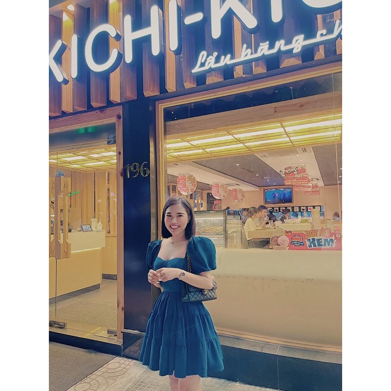 [Mã FAGREEN1505 giảm tới 30K đơn 99K] BÁN SỈ VÁY XOÈ XANH THAN CÚP NGỰC CHO NỮ | BigBuy360 - bigbuy360.vn