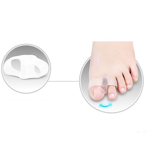 Bộ 2 miếng silicone chia ngón chân giảm đau tiện lợi