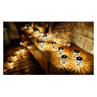 Dây đèn led trang trí decor đẹp mẫu lồng hoa
