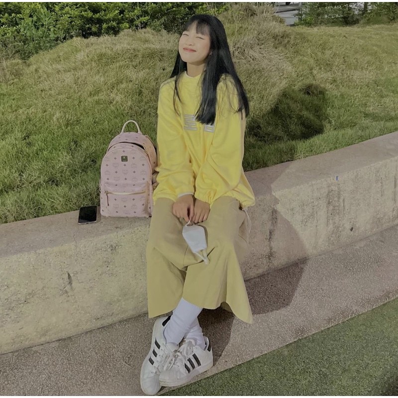 ÁO HOODIE 1/2 ZIP - Vàng | BigBuy360 - bigbuy360.vn