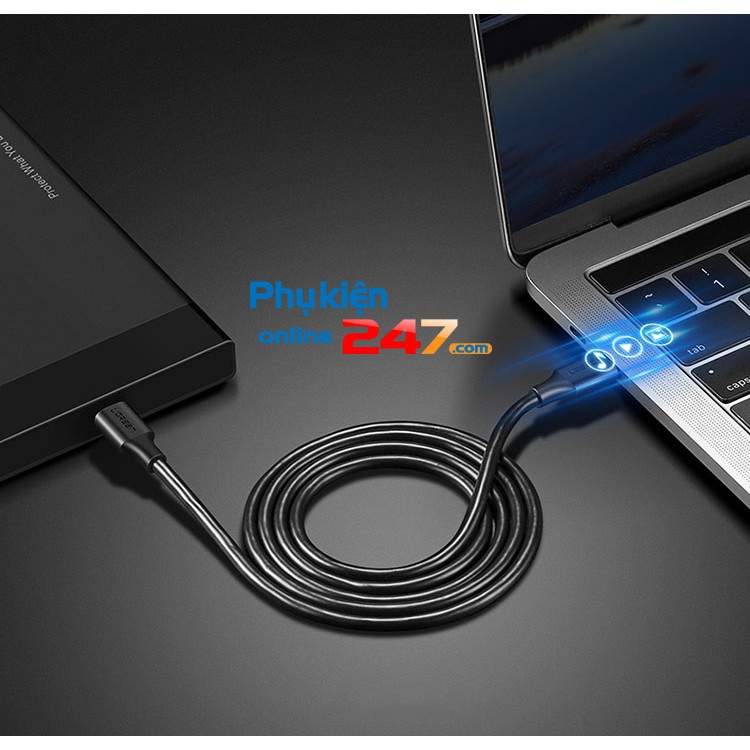 Cáp sạc và truyền dữ liệu qua cổng USB type C