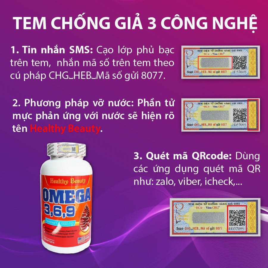 Viên Uống Healthy Beauty Omega 3,6,9 Từ Dầu Hạt Lanh 100 Viên &amp; 200 Viên