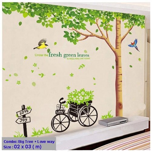 (Size Lớn) Decal dán tường BIG TREE HPM1098