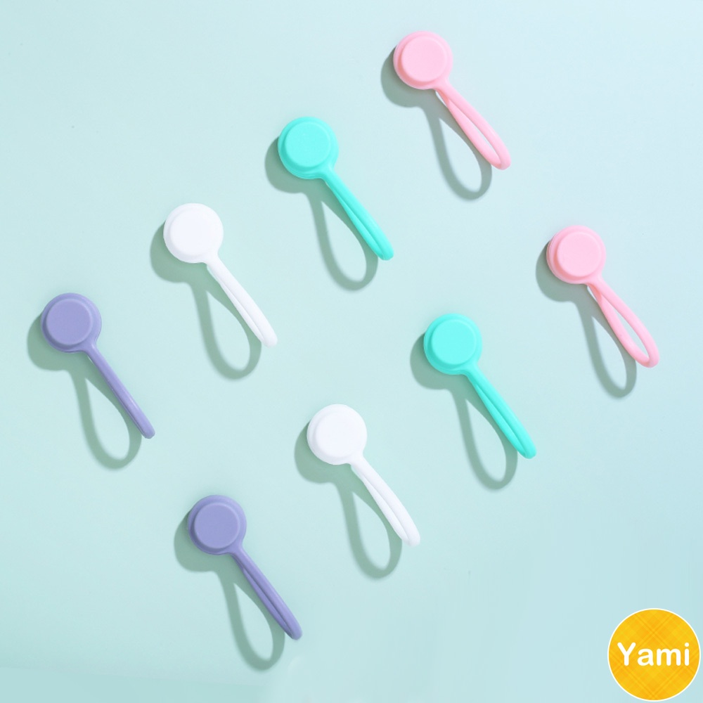 Dây buộc dây cáp sạc/ tai nghe USB bằng silicon có nam châm từ tính