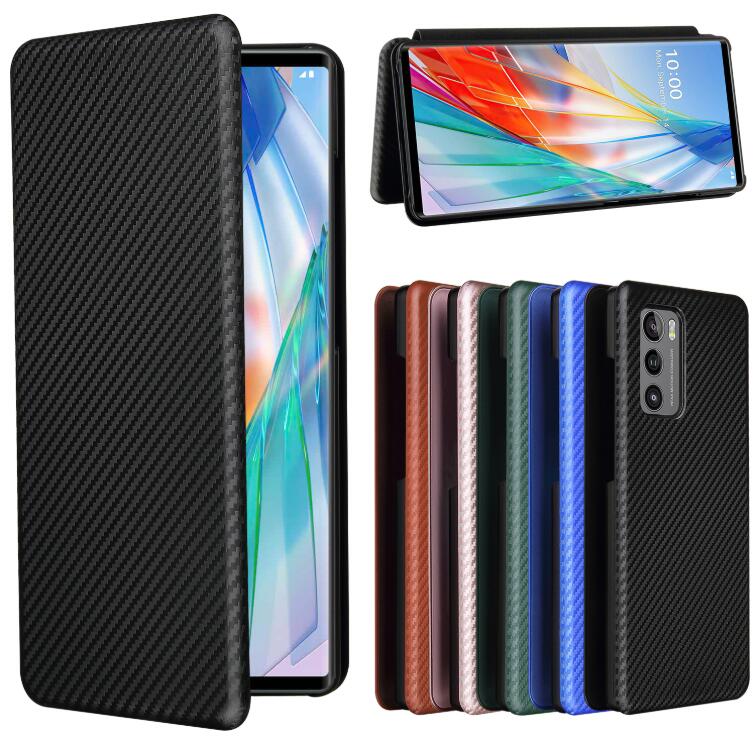 Bao Da Kiểu Ví Gập Có Giá Đỡ Sang Trọng Cho Lg Wing 5g