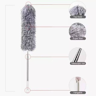Chổi kéo dài 2m5 Quét Trần Lau Bụi Đa Năng có cán điều chỉnh độ dài và xoay 360 độ đa năng