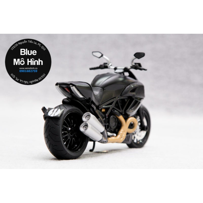 Blue mô hình | Xe mô hình mô tô Ducati Diavel 1:12 – Phiên bản Ducati Diavel sáng đèn