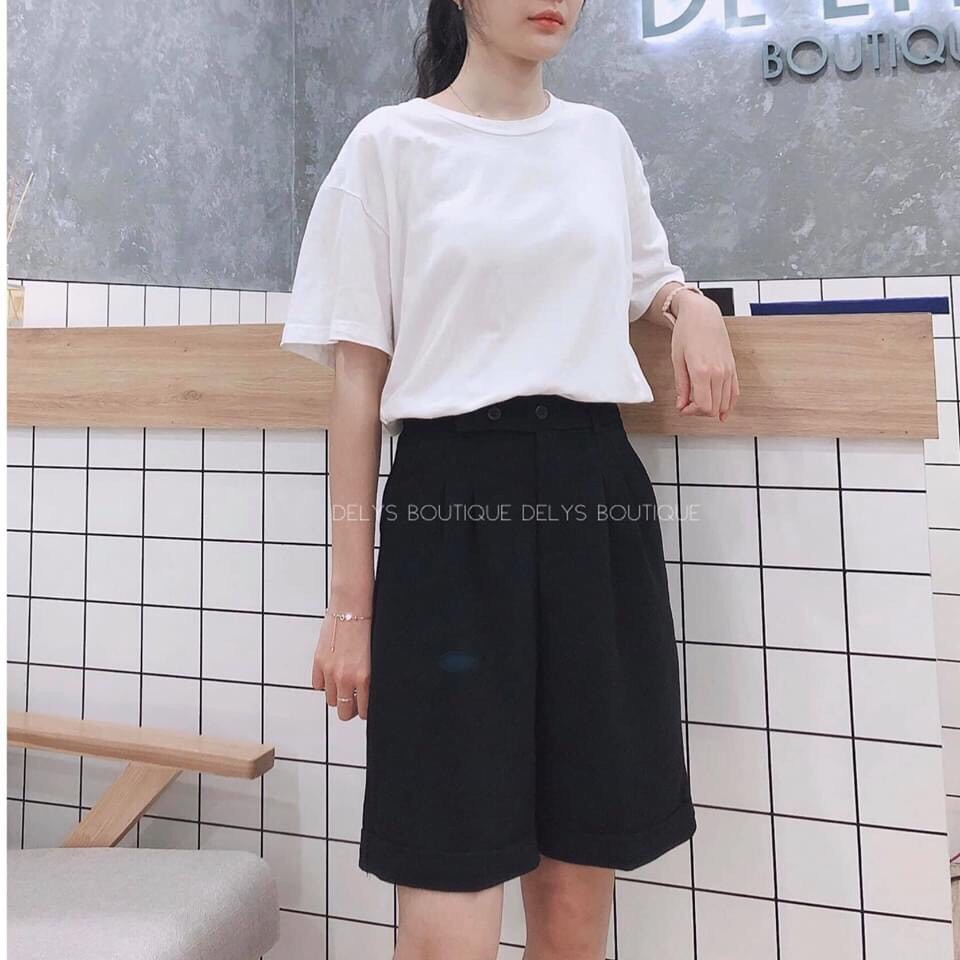 [ Giá Sập Sàn ] Quần Ống Rộng Lửng tuyết mưa siêu hot hit kiểu short nữ lưng cao