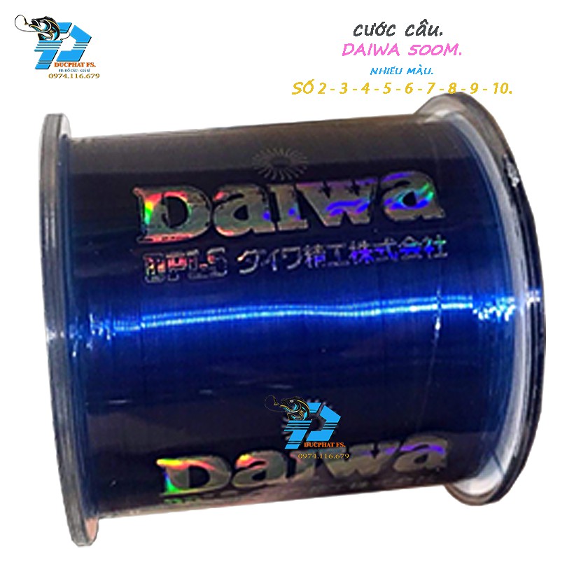 Cước câu cá daiwa 500m giá rẻ độ tải cá cao nhiều màu