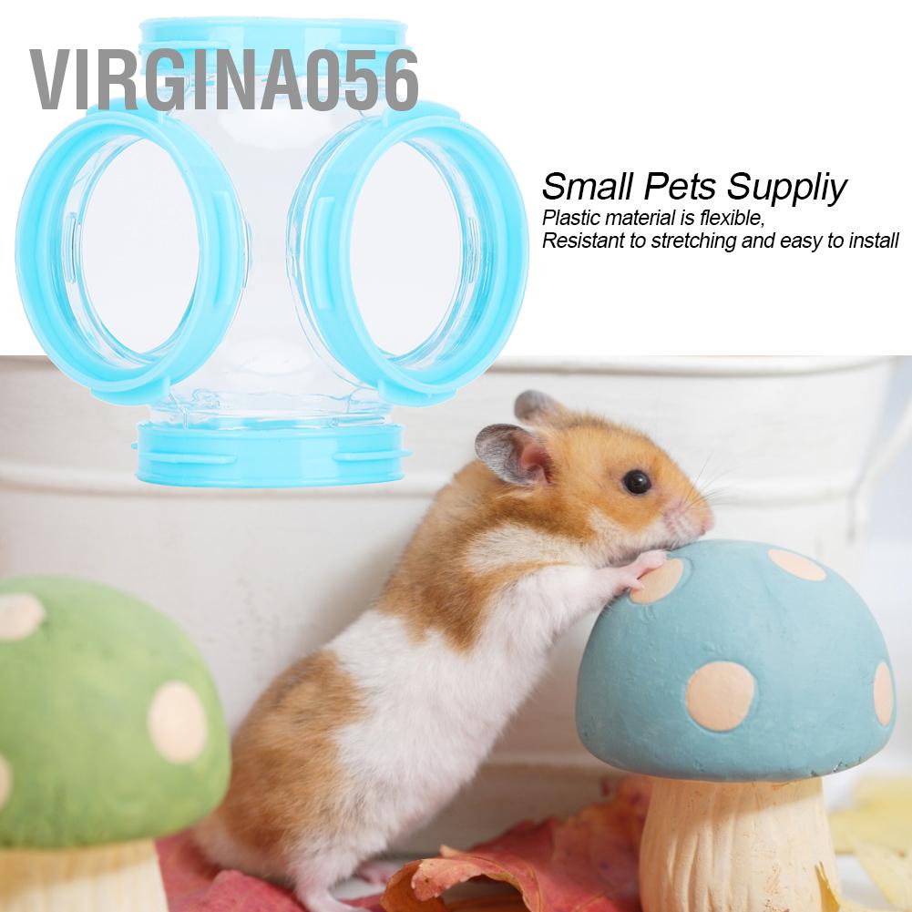 Virgina056 2Pcs Hamster External DIY Pipeline Tunnel Fittings Tube Exercise Cage Training Line Accessories