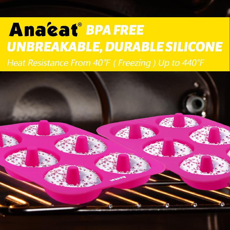 Khuôn ANAEAT bằng silicon chống dính làm bánh hình vòng