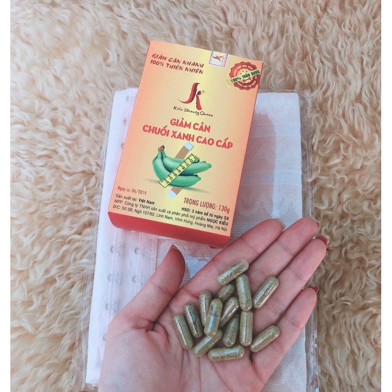 GIẢM CÂN CHUỐI XANH DẠNG VIÊN