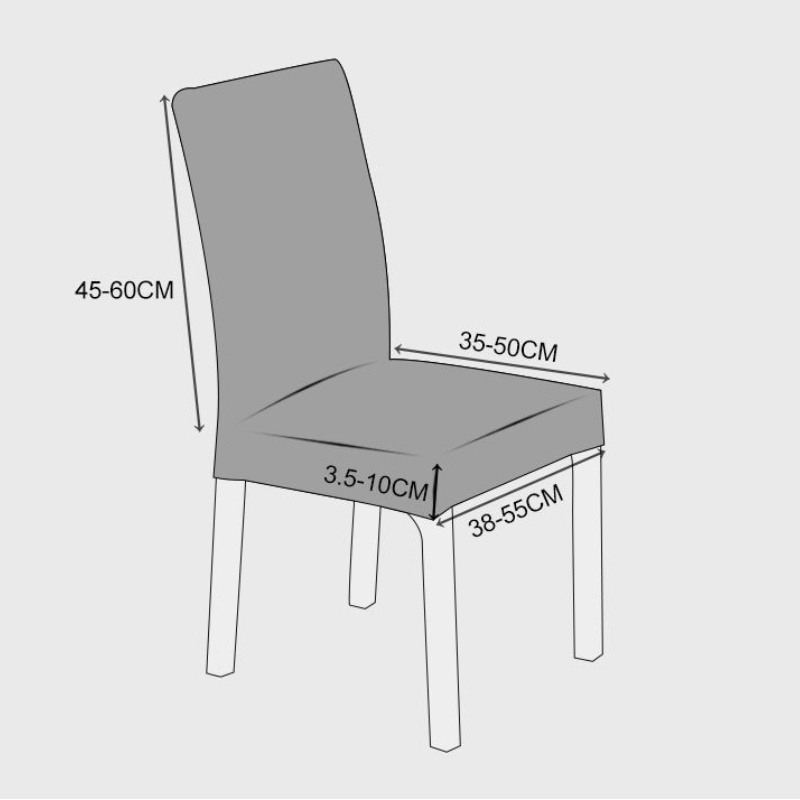 Vỏ Bọc Ghế Ngồi Bàn Ăn Chất Liệu Dày Dặn Co Giãn Chống Bụi Bẩn/ Mài Mòn Tiện Dụng