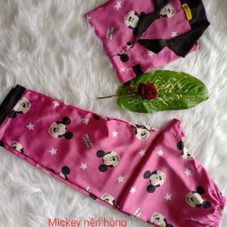 Đồ bộ mặc nhà pijama lụa satin cao cấp