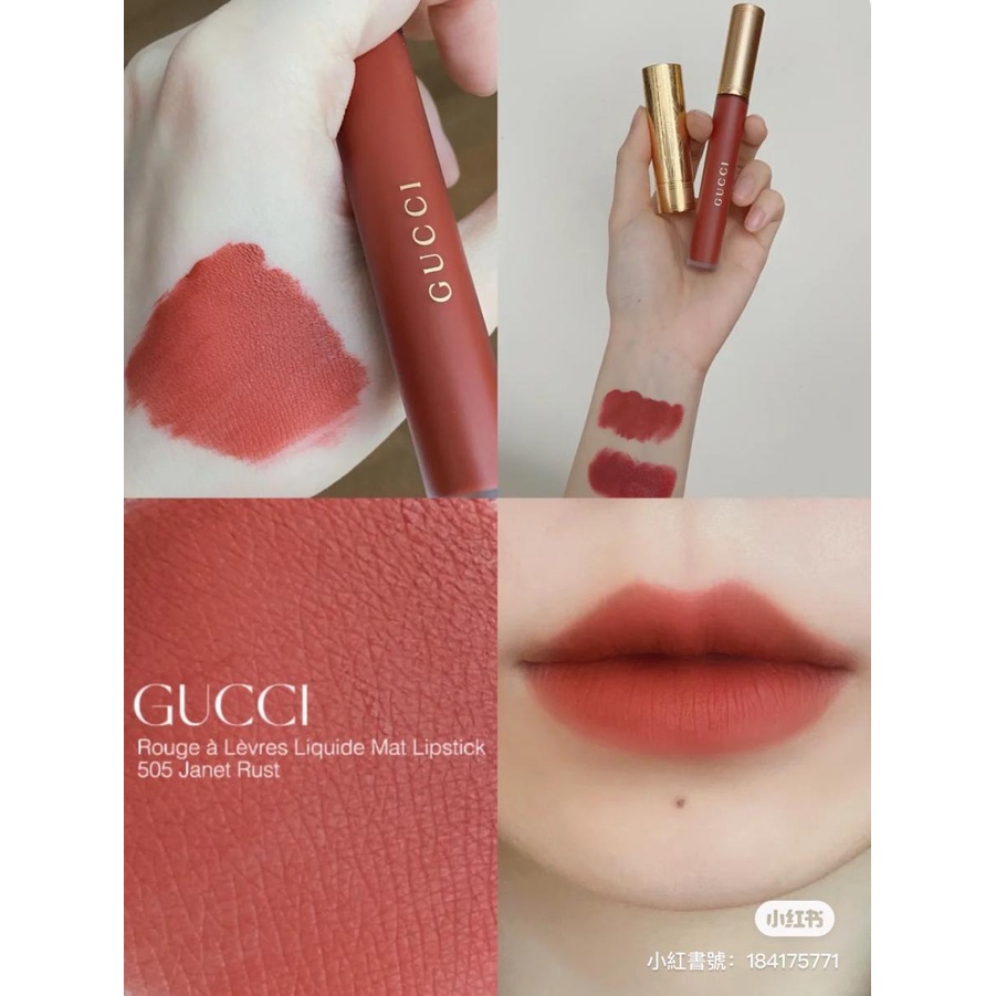 Son kem lì Gucci - Liquid Matte Lip Colour Transfer Proof chống lem, không khô môi, màu siêu đỉnh của chóp