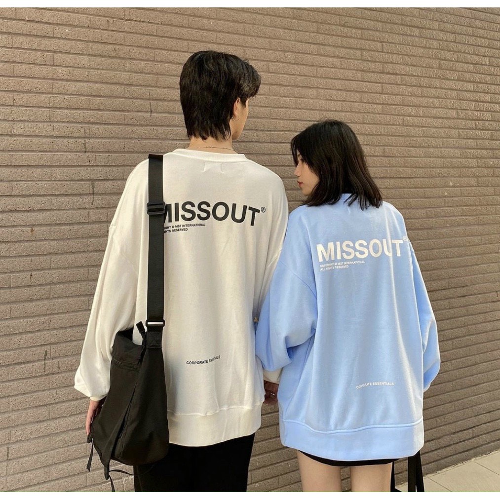 Áo Sweater Nỉ Bông Local Brand Missout Unisex Nam Nữ Full Mạc Chất Dày Dặn