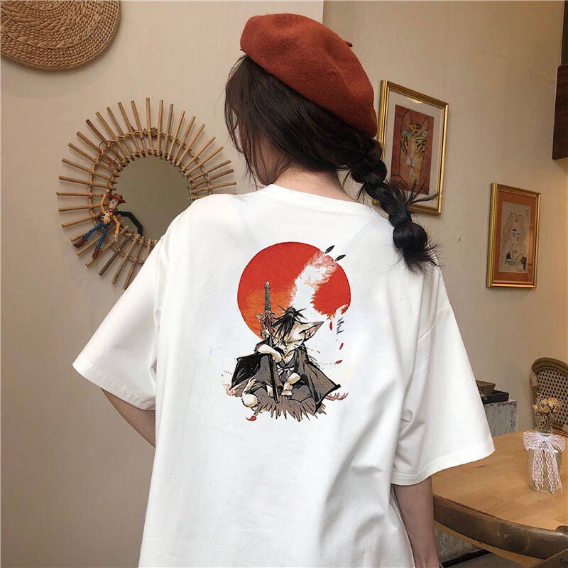 Áo thun tay lỡ nữ form rộng Samurai form rộng vải dày mịn 2020T1873