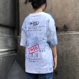 Áo Thun Tie-Dye hoá đơn by BUBBLE GUM STUDIO