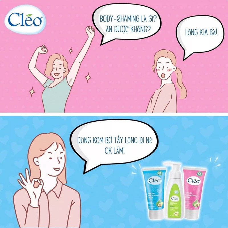 KEM TẨY LÔNG CLÉO CHIẾT XUẤT BƠ 50Ml  DATE 2024 | BigBuy360 - bigbuy360.vn