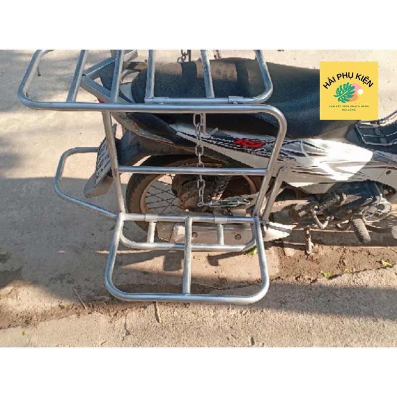 Giá trở hàng xe máy , Baga chở hàng xe máy đa năng ống tuýp D21 siêu bền