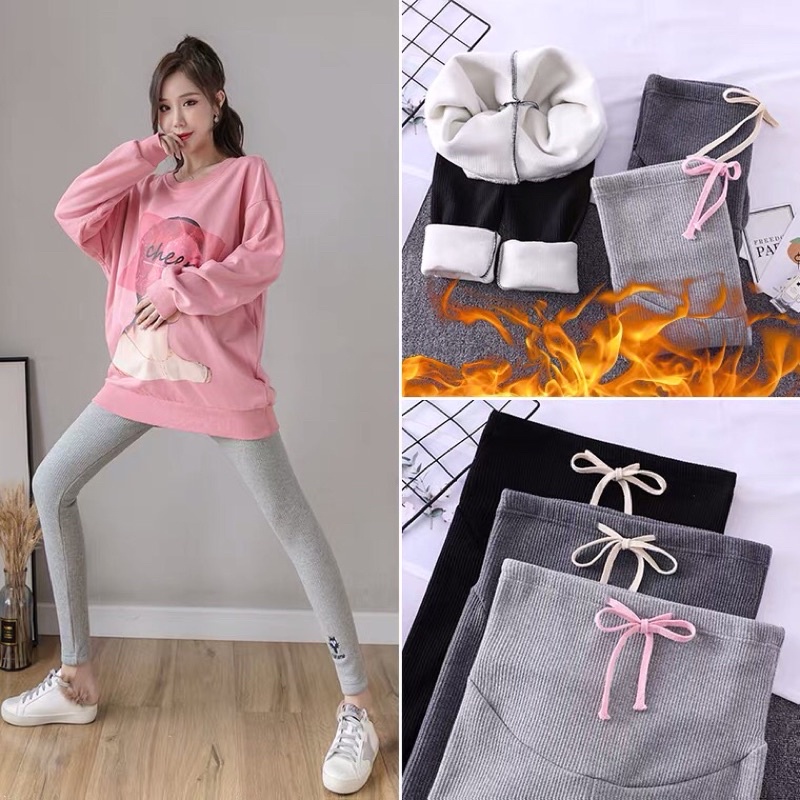Quần legging bầu, quần có loại thường và loại  lót nỉ(sẵn hàng giao ngay )