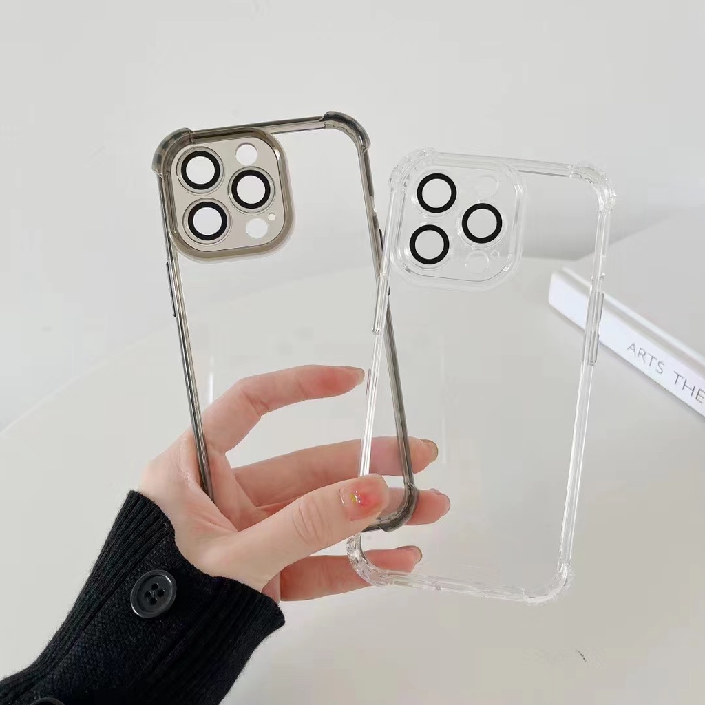 Ốp Điện Thoại PC Cứng + TPU Trong Suốt Chống Sốc Sang Trọng Cho iPhone 13 12 11 Pro Max 13 Pro Max 12 Pro