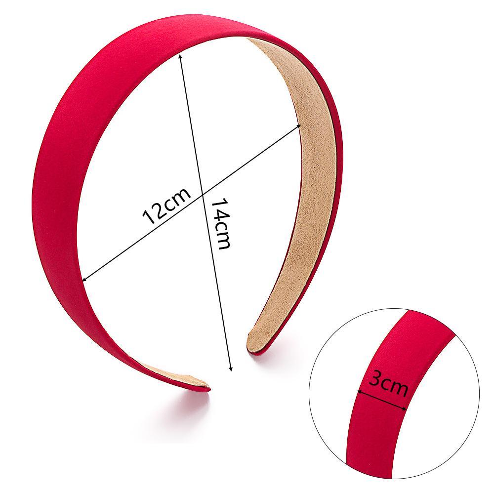 Băng Đô Vải Satin Bản Rộng 8 Màu Dành Cho Nữ