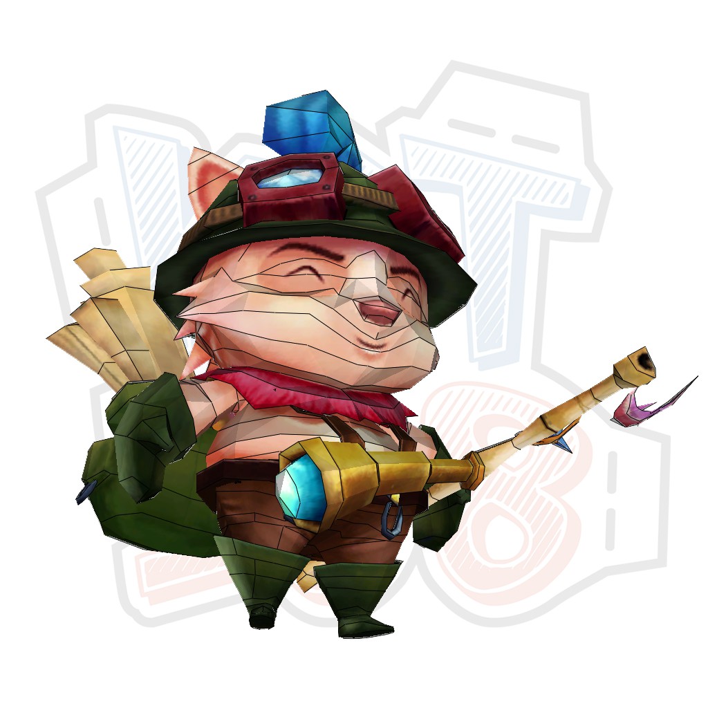 Mô hình giấy Game Liên minh huyền thoại Teemo - League of Legends