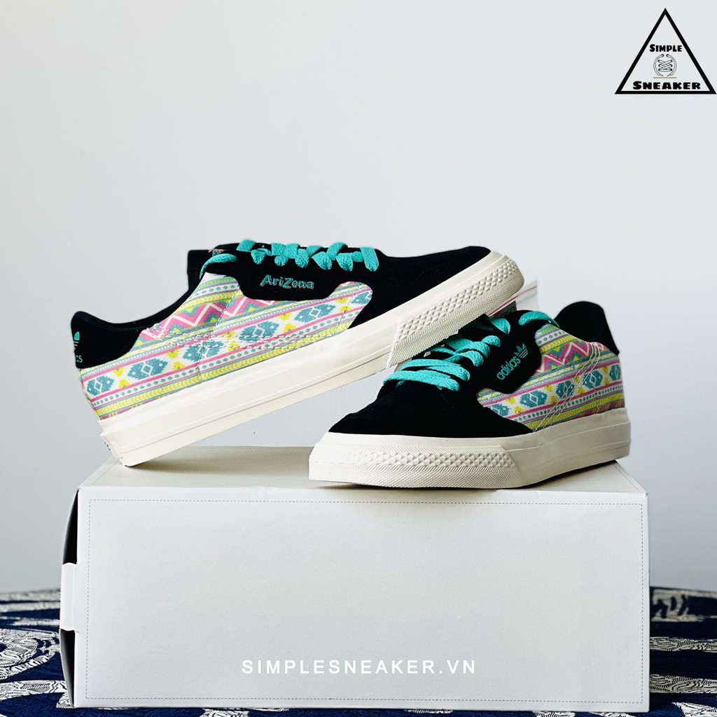 Giày Sneaker Nữ Adidas FREESHIP Adidas Continental Vulc Arizona Chính Hãng - Họa Tiết Thổ Cẩm Độc Đáo [EG7976]