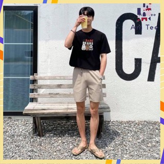 [UNISEX] COMBO ÁO THUN COTTON + SHORT KAKI KEM WE BARE BEARS